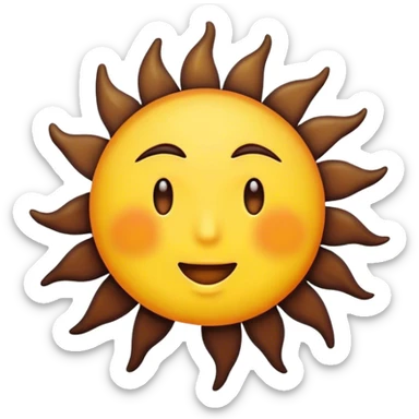 Sunshine and shit sticker