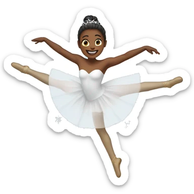 Snow ballet sticker