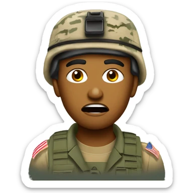 Bangladeshi American US Army soldier angry sticker