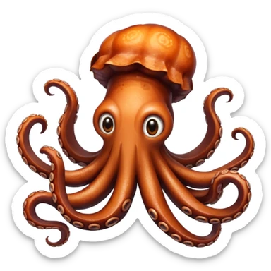 cooked octopus tentacles sticker