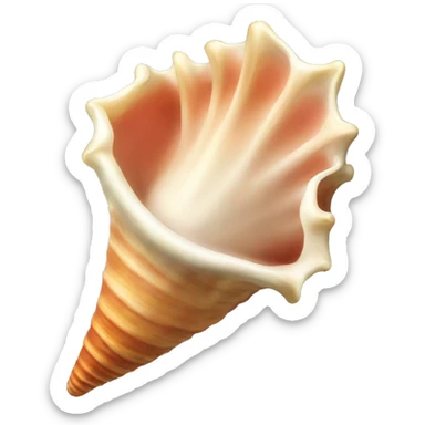 conch seashell sticker