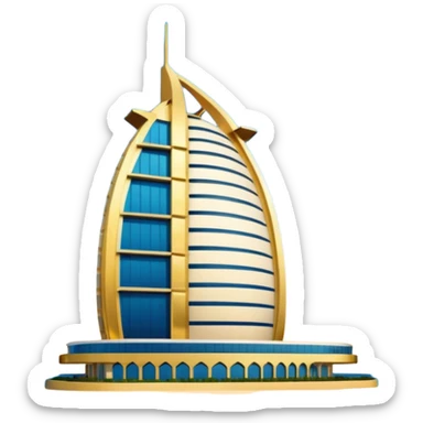 Burj al arab hotel sticker