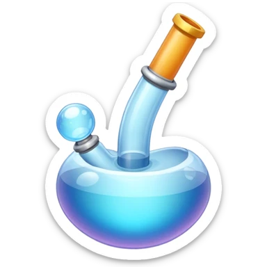 Bubble pipe made of quartz sticker