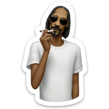 Snoop dogg smoking sticker