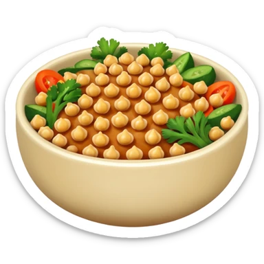 Roasted chana bowl sticker