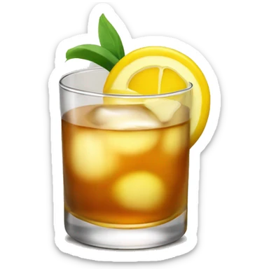 Whiskey sour cocktail sticker