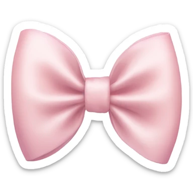 Light pink bow sticker