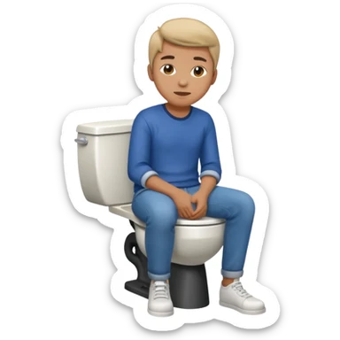 Create a cababara on the toilet sticker