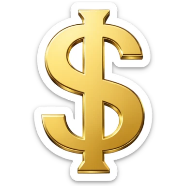 simbolo de $ sticker