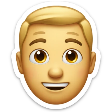 Emoji with a flirty face sticker