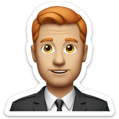 red headed russian business coach sticker