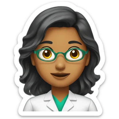 Young tamil female pharmacist sticker