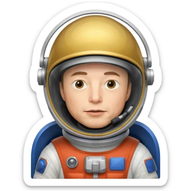 Elon Musk in the space Neutral sticker