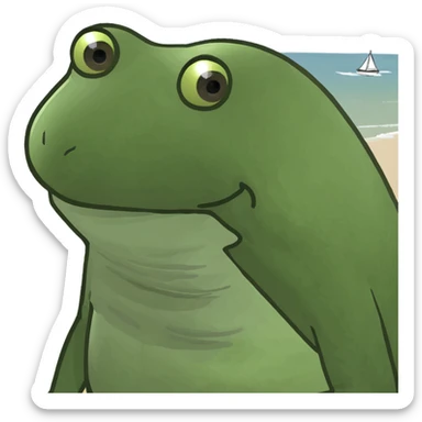 Amazing day at the beach  sticker