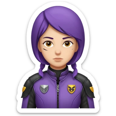 Violet Sorengil from the book The Fourth Wing, Traces of a Fighting Ashjad sticker