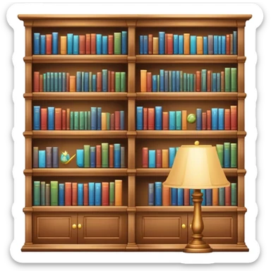 library magic  sticker