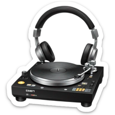 DJ Turntables sticker