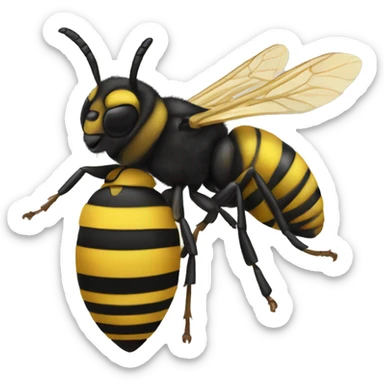 A wasp + hornet sticker