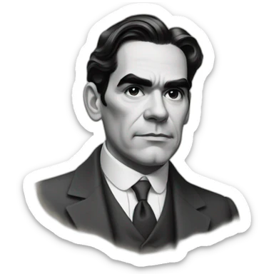 Realist federico garcia lorca sticker