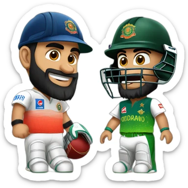 Virat kohli beating babar azam sticker