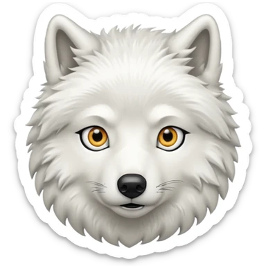 Arctic wolf sticker