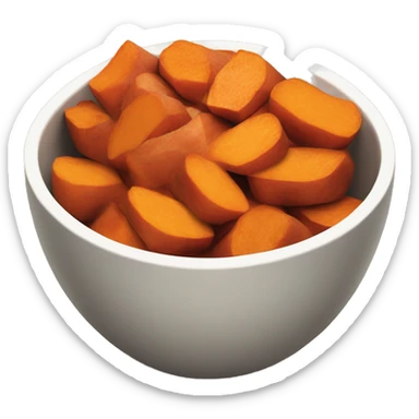 Candied sweet potatoes in a bowl sticker