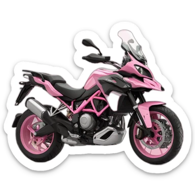 Moto benelli trk 502X color rosa sticker