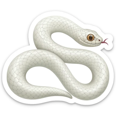 Albino Snake sticker