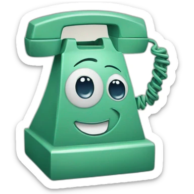 Téléphone souriant sticker