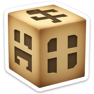 A lucky block sticker