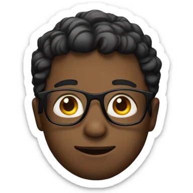 Boy with glasses sticker