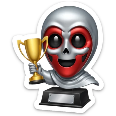 trofeu ghostface sticker