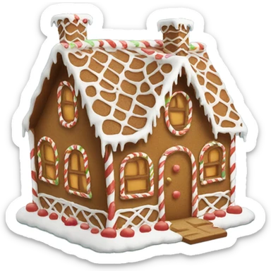 Gingerbread house sticker
