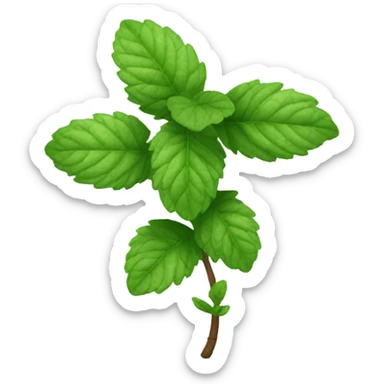 Mint plant sticker