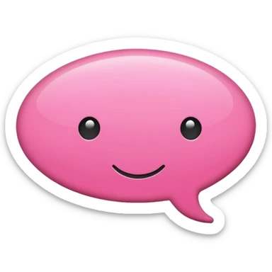 crée moi une bulle de conversion comme sa « 💬 » de couleur pink sticker