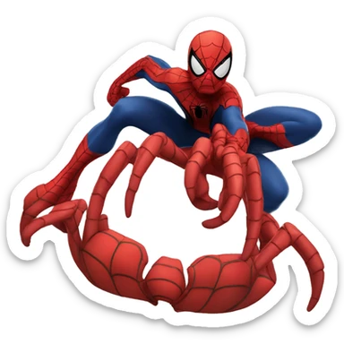 spider-man emoji 3d sticker