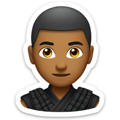 Ninja with a low taper fade sticker