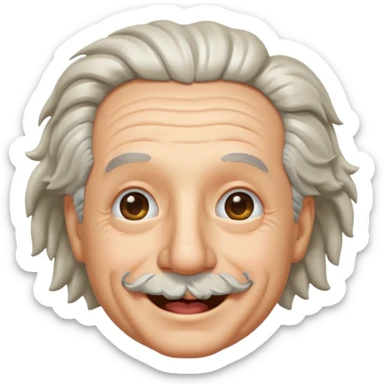 Einstein guiñando un ojo sticker
