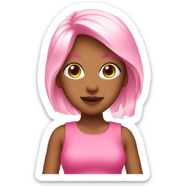 pink emojis girly  sticker