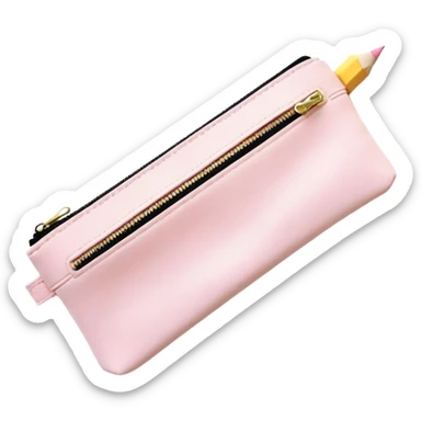 Light Pink Pencil Pouch sticker