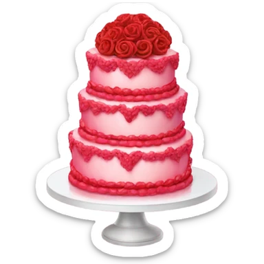 extravagant valentine cake sticker