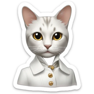 dior fashionable cat sticker