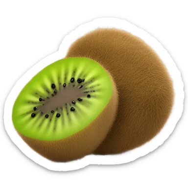 3d kiwi fruit sticker