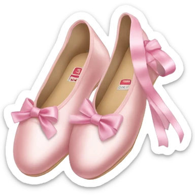 Ballet shoes bows coquette sticker