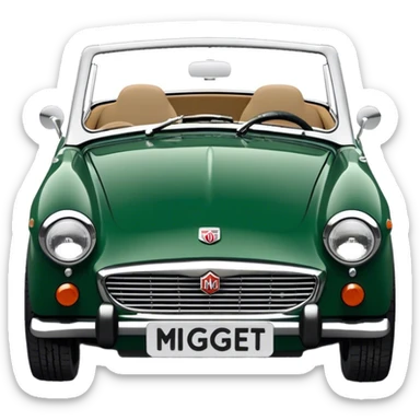 Mg midget car sticker