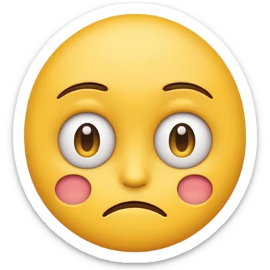 emoji with an uncomfortable side eye sticker