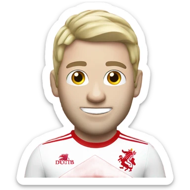 Tommy liverpool fc supporter with white skin sticker