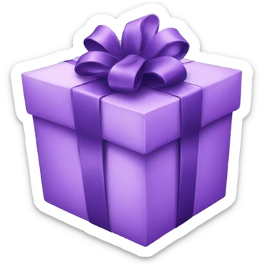 Purple gift sticker