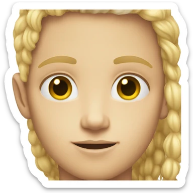 white kid idk sticker