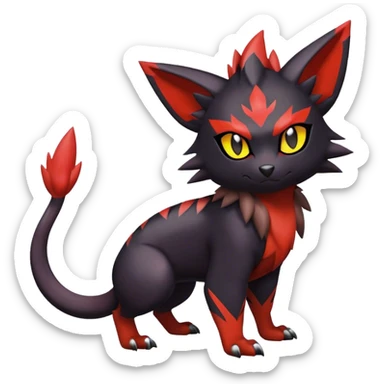 Noivern-Litten-Zorua full body sticker